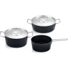 Adamant® 3-tlg. Topf-Set mit Metalldeckel