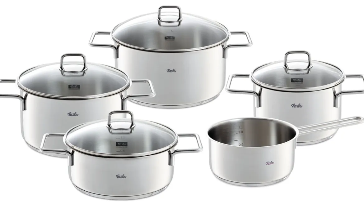 Fissler LumiTherm 5-tlg. Topf-Set mit Glasdeckel