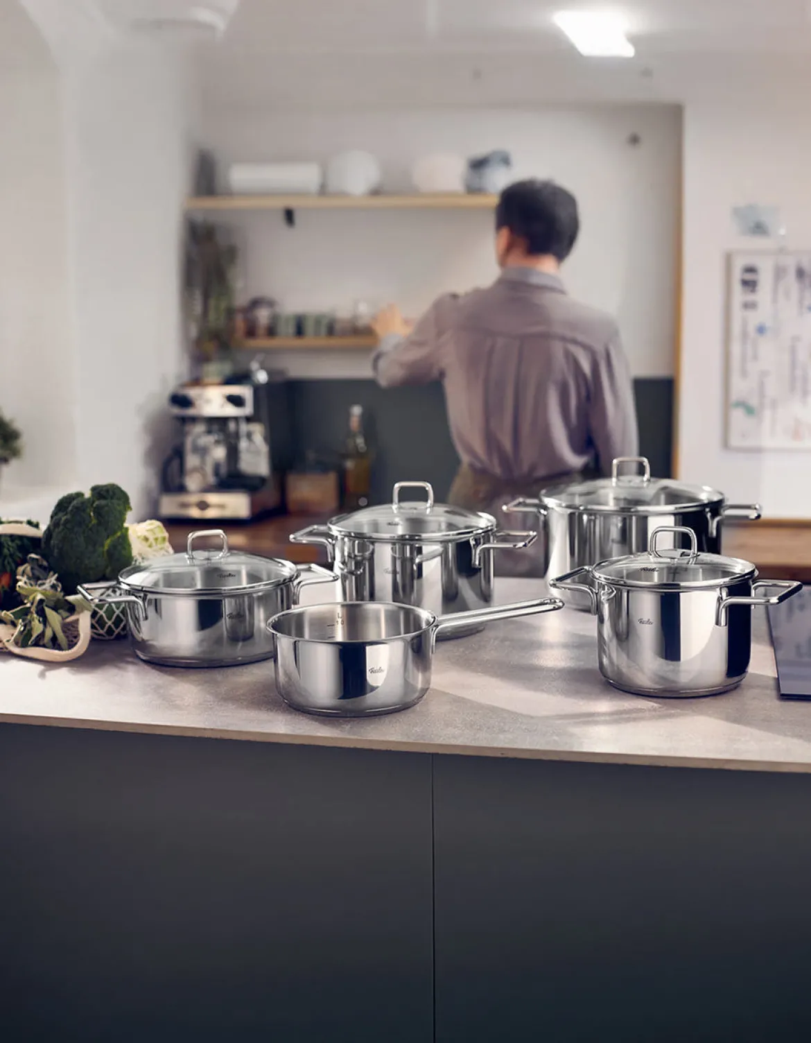 Fissler LumiTherm 5-tlg. Topf-Set mit Glasdeckel