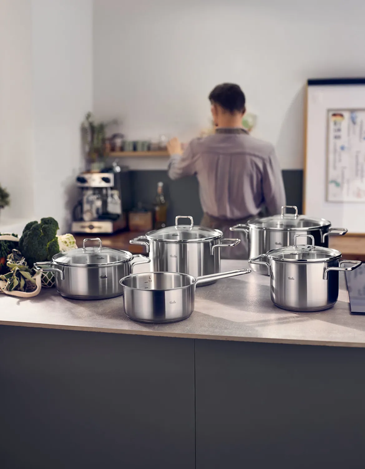 Fissler SatiTherm 5-tlg. Topf-Set mit Glasdeckel