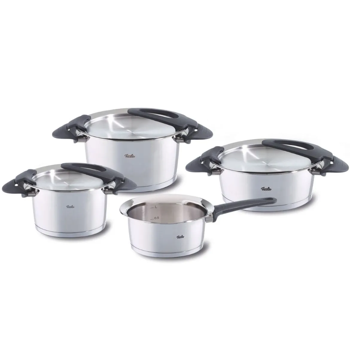 Intensa® 4-tlg. Topf-Set mit Metalldeckel
