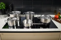 Original-Profi Collection® Retro 5-tlg. Topf-Set mit Metalldeckel