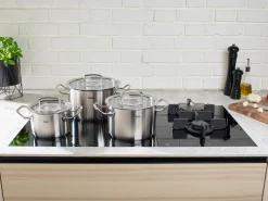 Original-Profi Collection® 5-tlg. Topf-Set mit Glasdeckel