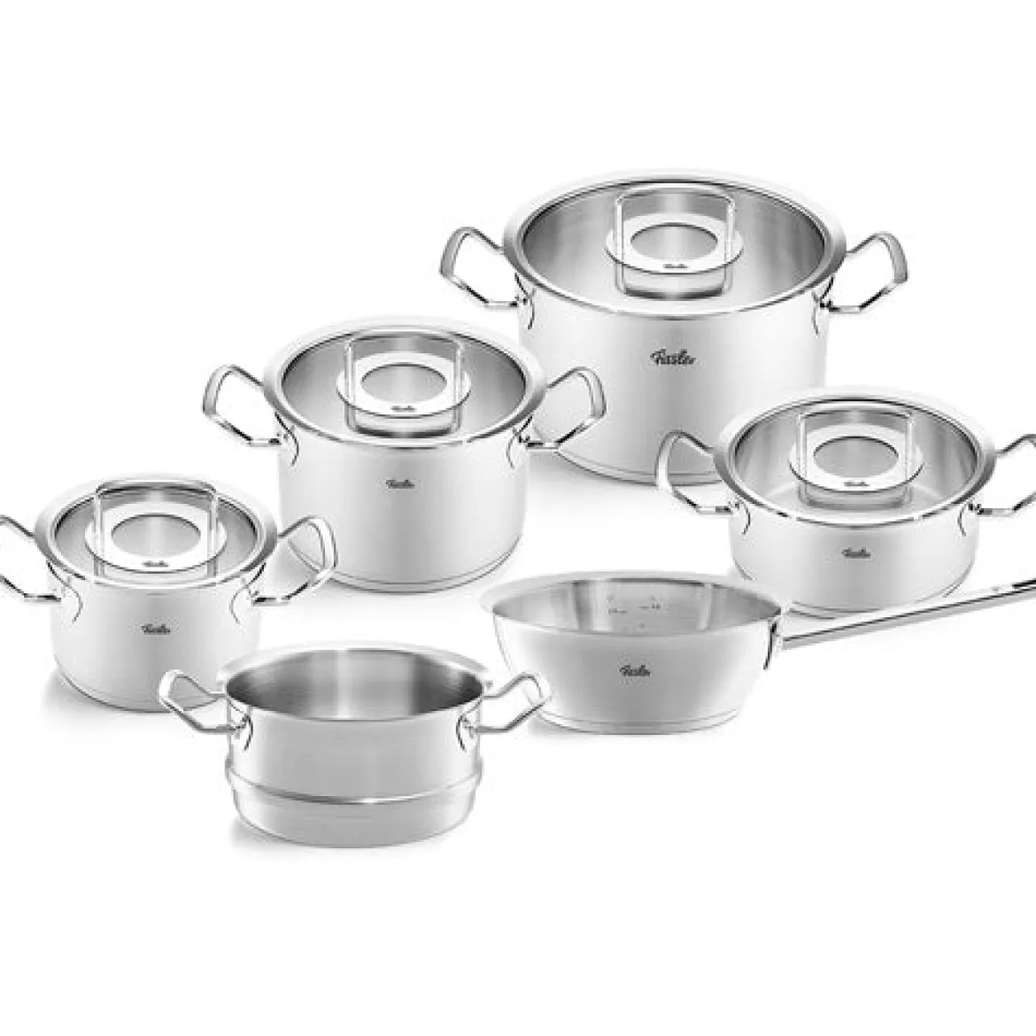 Original-Profi Collection® 6-tlg. Topf-Set mit Glasdeckeln