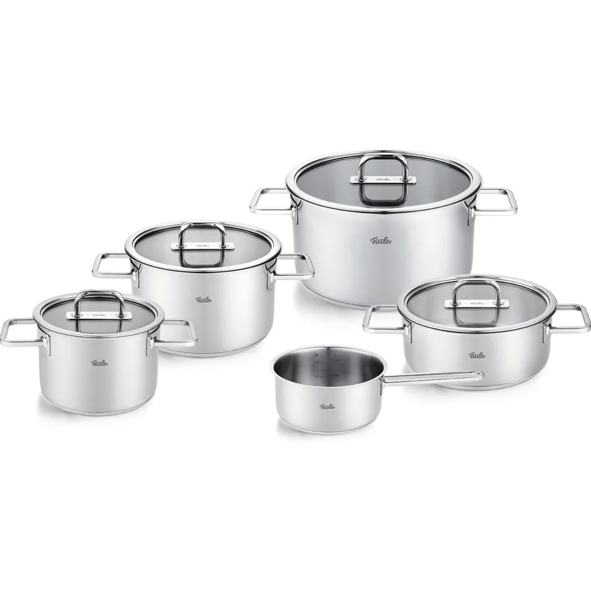 Viseo® Pro 5-tlg. Topf-Set mit Glasdeckel